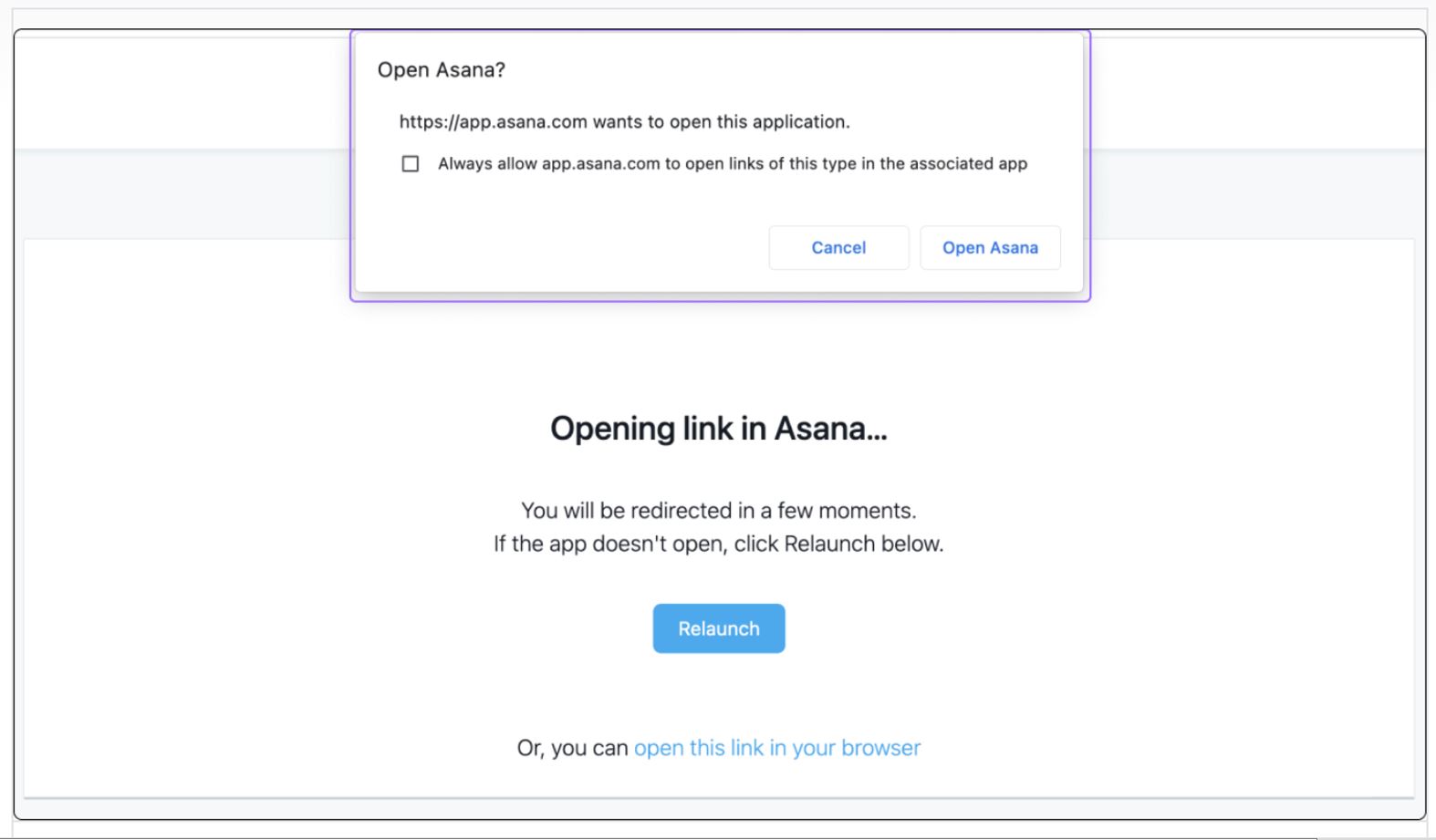 Asana Desktop App