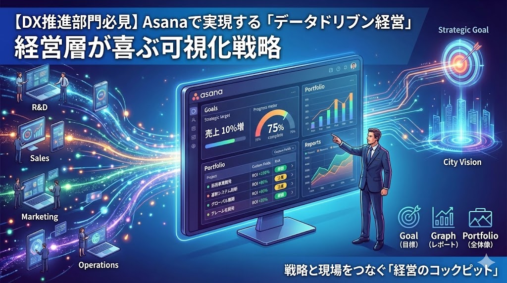 【DX推進部門必見】Asanaで実現する「データドリブン経営」：経営層が喜ぶ…